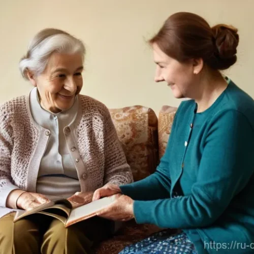 치매관리사 취업 시 우선순위 정하기 - **Prompt:** A compassionate female caregiver, approximately 30-40 years old, with a gentle smile, is...