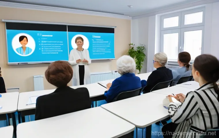 치매관리사 취업 시 우선순위 정하기 - **Prompt:** A dedicated caregiver, approximately 25-35 years old, of indeterminate gender, is taking...