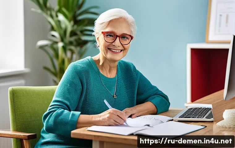 치매관리사 주간 업무 플래너 작성법 - **Prompt 1: The Organized Caregiver's Planner**
"A brightly lit and impeccably organized home of...